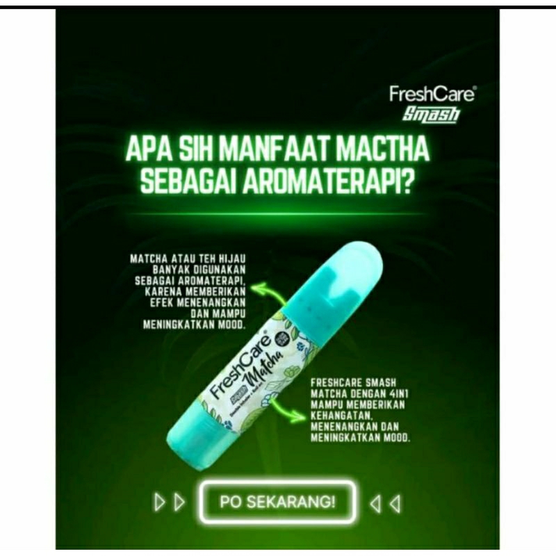 Jual FRESHCARE Smash/Matcha/Fruity/Sakura/Vapobalm 4in1 Double Inhaler ...