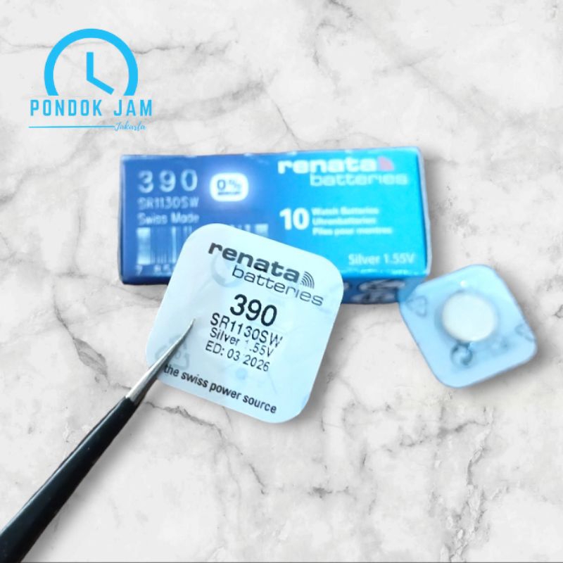 Jual Baterai Jam Tangan Renata 390 SR1130SW Original Swiss Made - Main Image