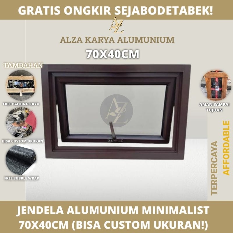 Jual Jendela Alumunium - 70X40 CM Alumunium Window Minimalist Bisa ...