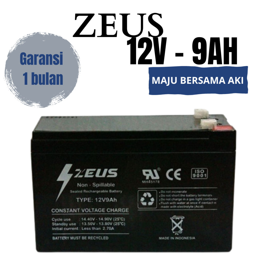 Jual Aki Vrla Zeus Deepcycle V Ah Khusus Untuk Solar Panel Shopee