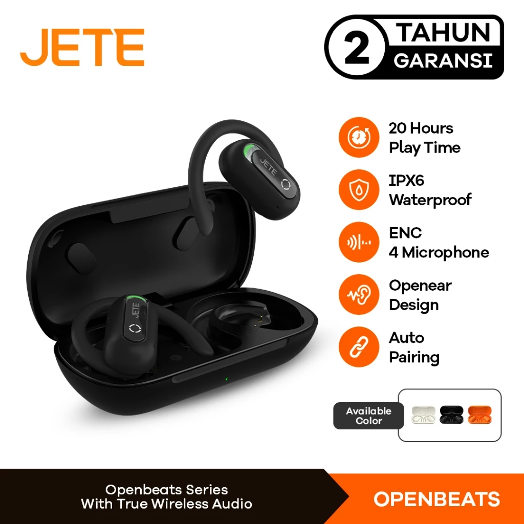 JETE Open Beats Sport Headset Open Ear IPX6 - Garansi Resmi 2 Tahun