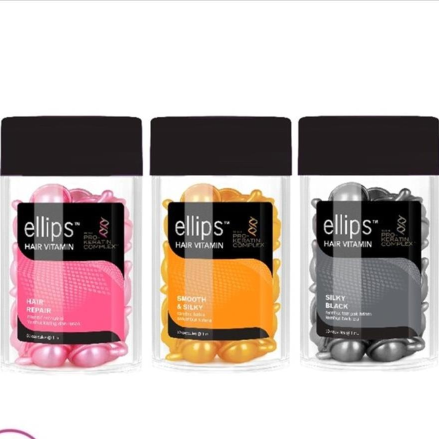 Jual Ellips Hair Vitamin Pro Keratin Complex Isi 50 Kapsul | Shopee ...