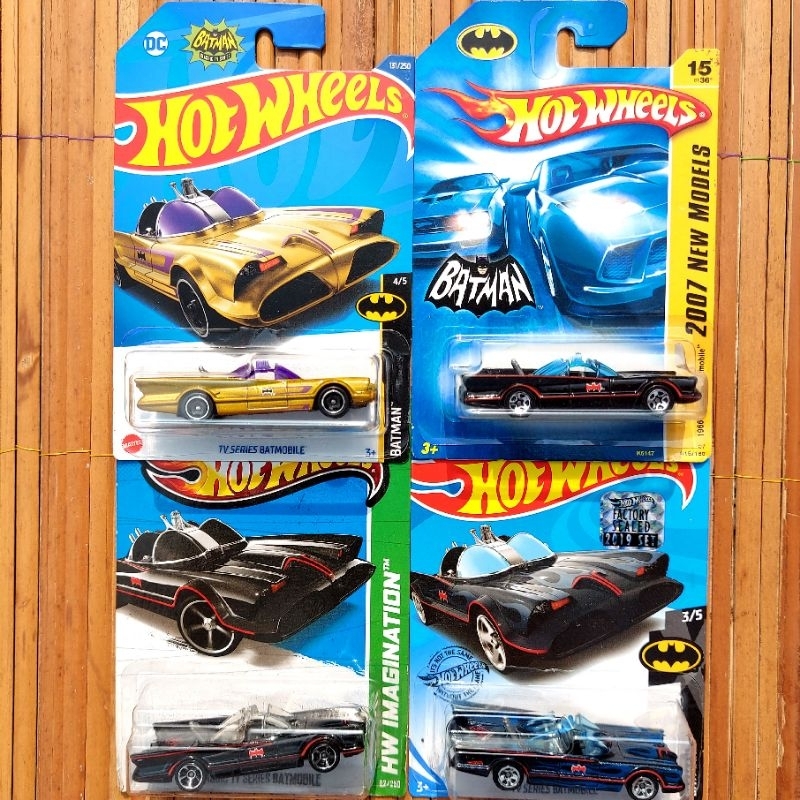 Jual HOTWHEELS BATMAN CLASSIC TV SERIES BATMOBILE 2007 2013 2019 2022 ...
