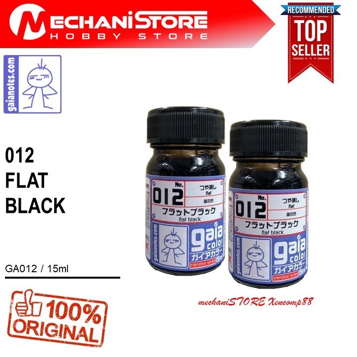 Jual GAIA Color 012 Flat Black Hitam doff matt - GaiaNotes Gaia Notes ...