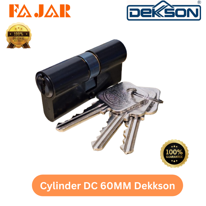 Jual Cylinder Dekkson DC 60MM Matt Black Thumbturn Putar Original ...