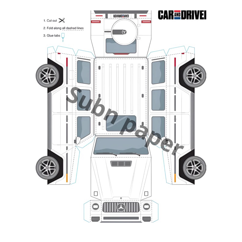 Jual Pola papercraft car keren DIY paper car sport car cocok untuk ...