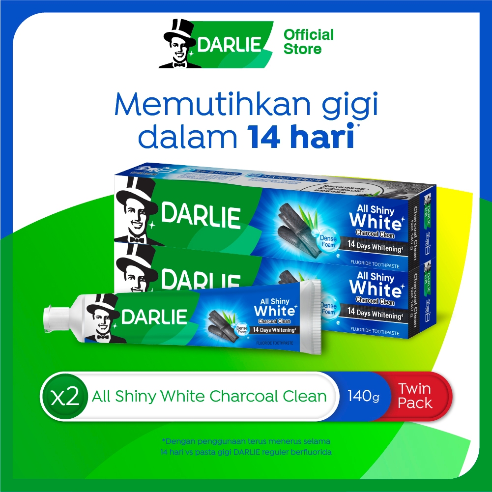 Jual Darlie All Shiny White Charcoal Clean Pasta Gigi Gr Twin Pack Isi Pcs Variasi