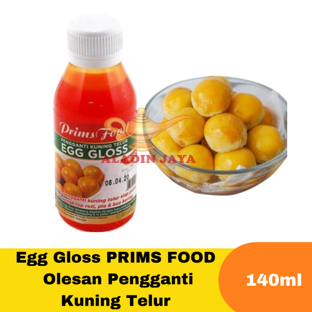 Jual Egg Gloss PRIMS FOOD | Olesan Pengganti Kuning Telur 140ml ...