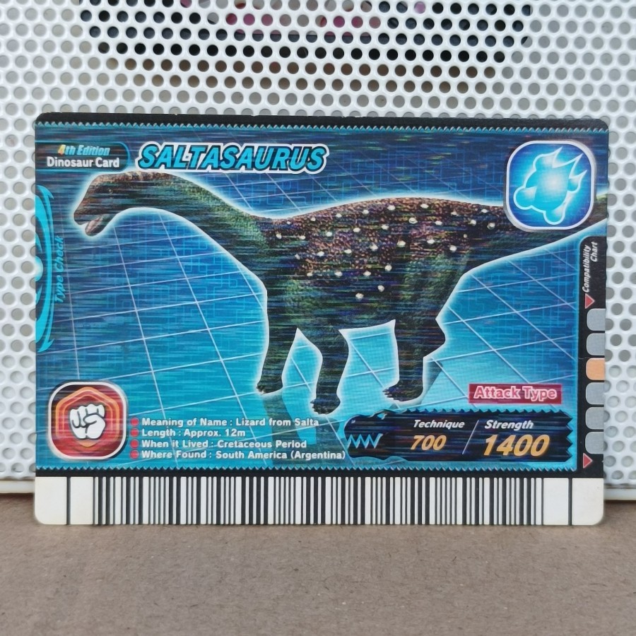 Jual Kartu Sega Dinosaur King Hologram 4th Edition - Saltasaurus ...