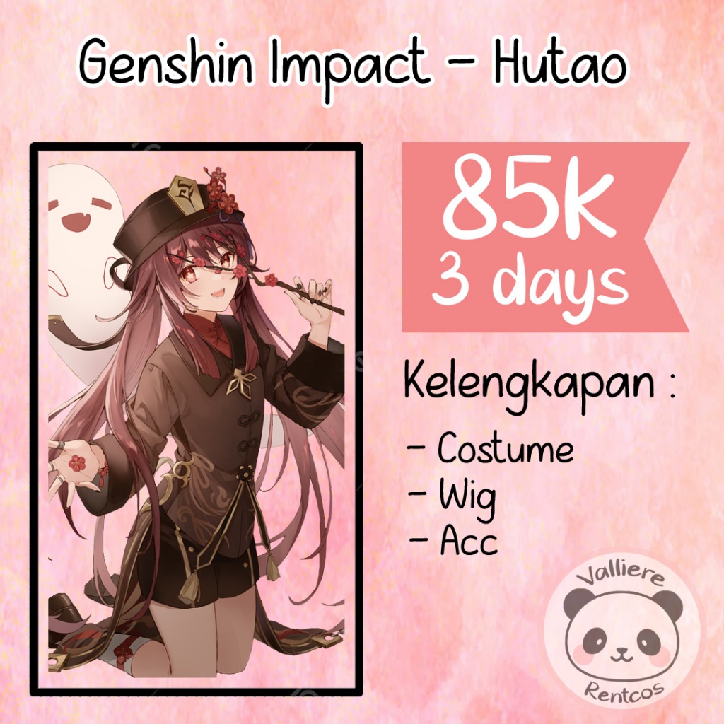 Jual Rental kostum Genshin impact Hutao | Shopee Indonesia