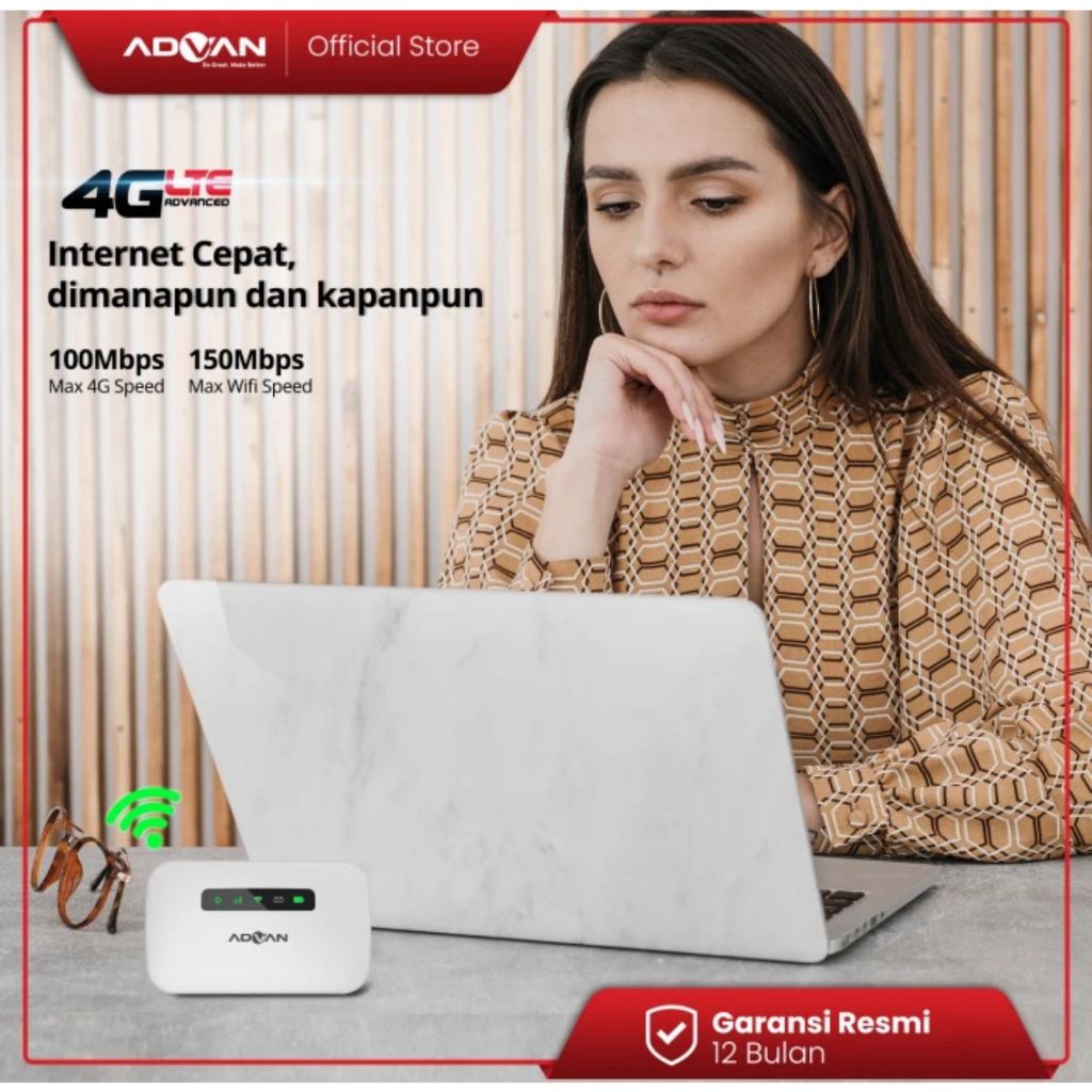 Jual ADVAN CPE V1 PRO MODEM WIFI+ROUTER 4G LTE UNLOCK OPERATOR | Shopee ...