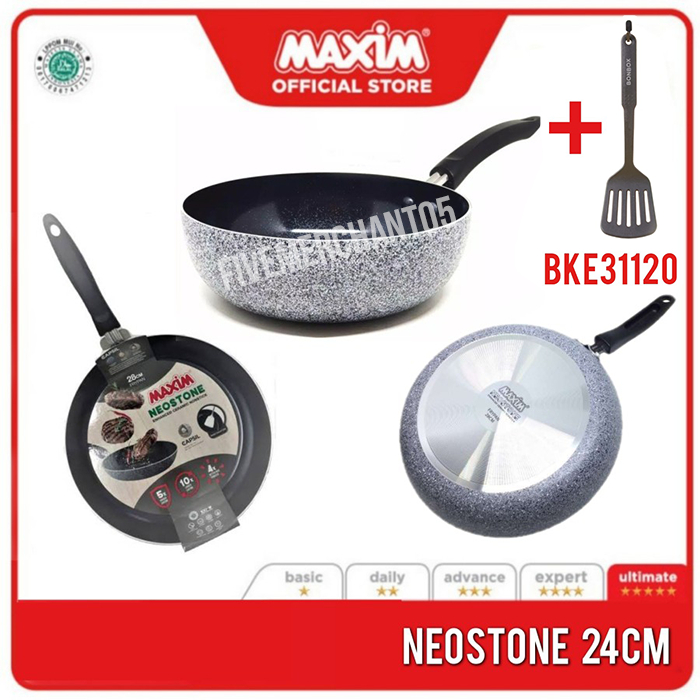 Jual Deep Wok Maxim Neostone Cm Ceramic Marble Non Stick Wajan Goreng