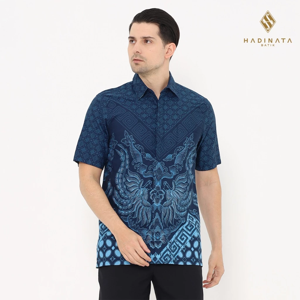 Hadinata Batik Premium Kemeja Batik Pria Lengan Pendek Superfine Yudisthira Yuvika - foto 1