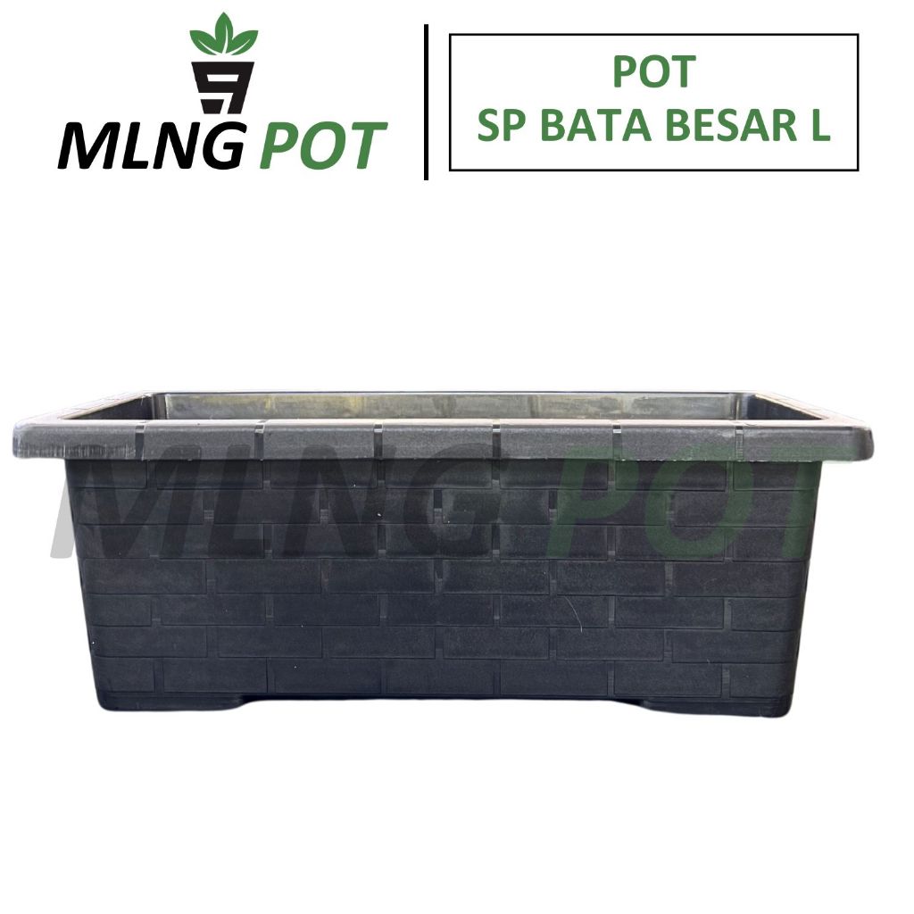Jual SP Pot Tanaman Hias Segi Panjang Ukuran L Hitam Bahan Plastik ...