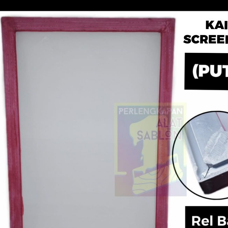 Jual FRAME BINGKAI SCREEN SABLON ALUMUNIUM UD 45x65 KAIN T120 PUTIH ...