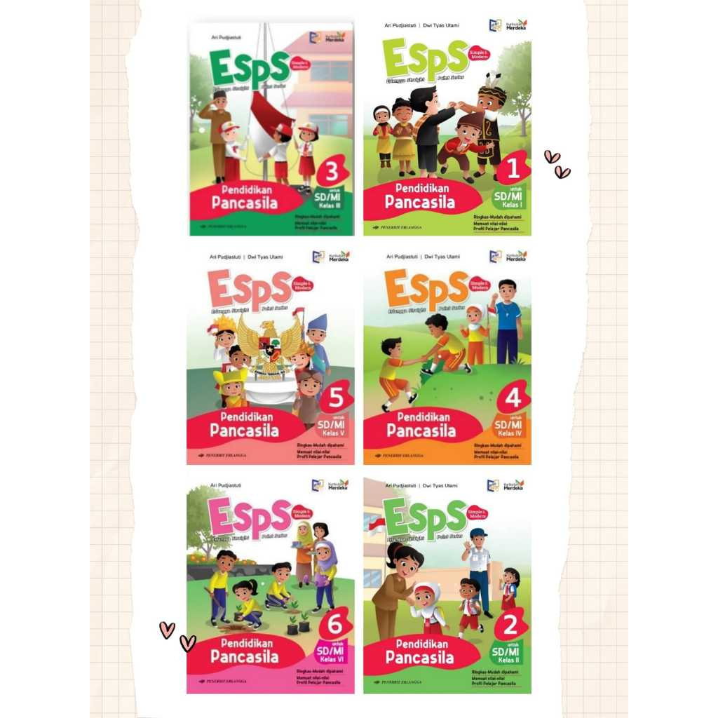 Jual ESPS PANCASILA KELAS 1 2 3 4 5 6 SD KURIKULUM MERDEKA ERLANGGA ...