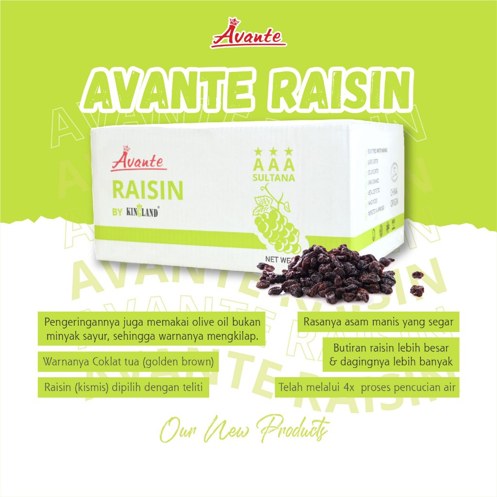 Jual Avante Kismis Sultana - 100gr 250gr 500gr - Raisin Sultana ...