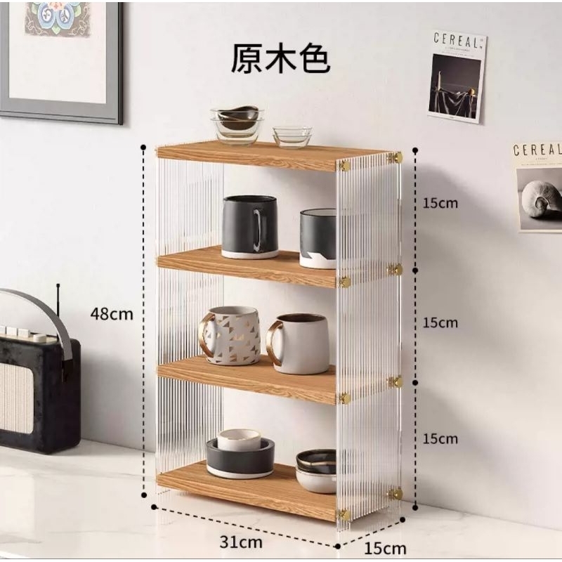 Jual Rak storage Penyimpanan Rak Akrilik Rak Serbaguna gaya korea ...