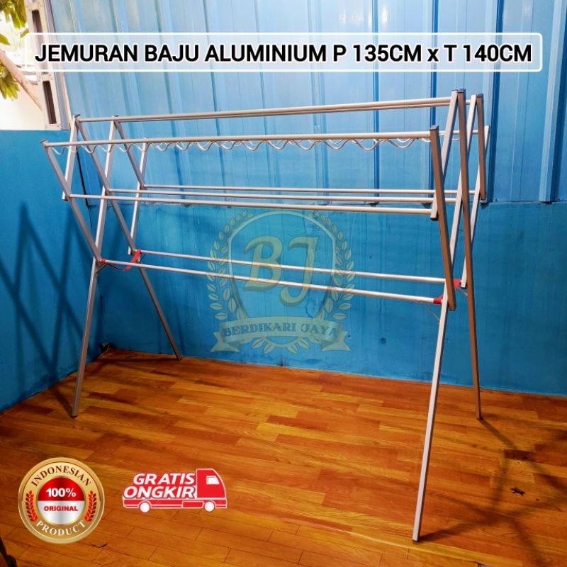 Jual Jemuran Baju / Pakaian 9 Palang Bahan Alumunium Tahan Karat Ukuran ...