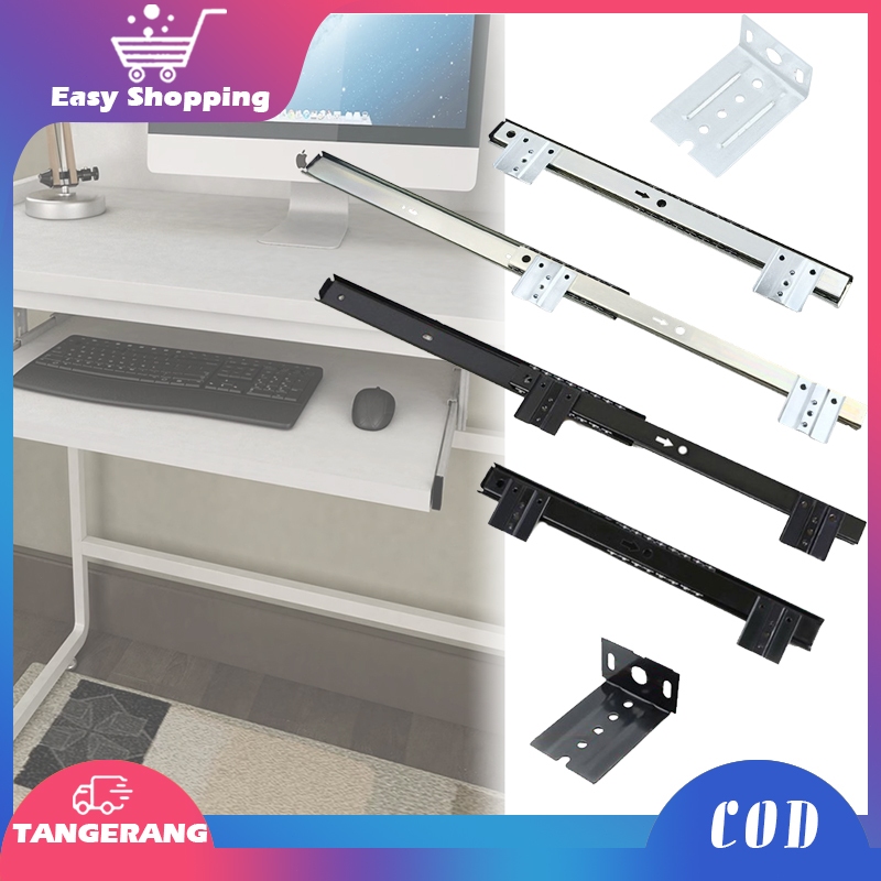 Jual 1set Rel Keyboard Tray 27mm Rel Tempat Keyboard Rel Laci Keyboard