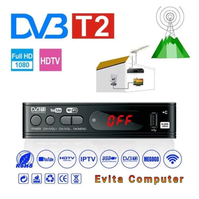 Jual STB Penerima Siaran TV Digital Full HD Set Top Box MSTAR DVB T2 ...