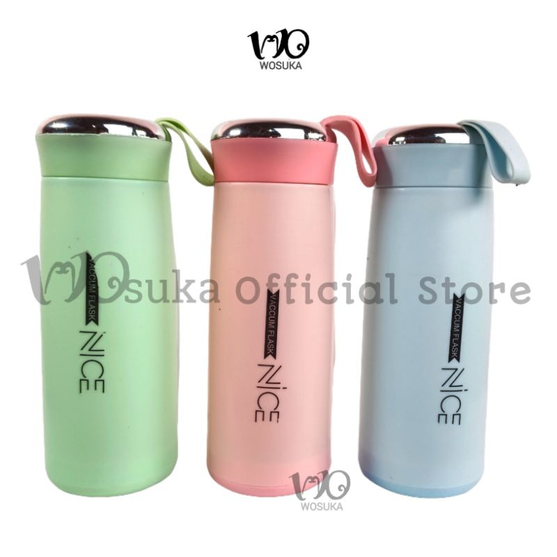Jual WOSUKA Botol Minum Kaca NICE Ukuran 400ML - NICE Botol Minum Kaca ...