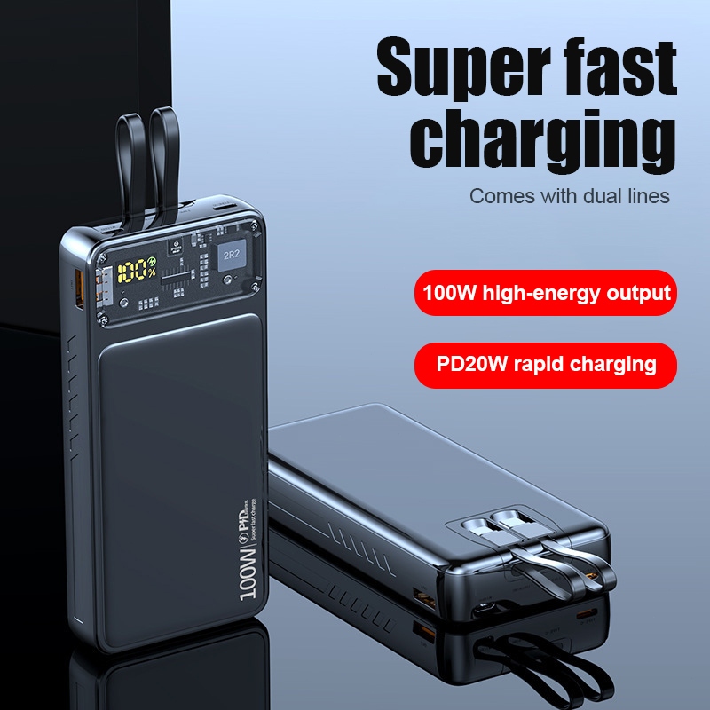 Jual Power Bank Awet Tahan Lama 100000mAh 66W Power Bank Fast Charging