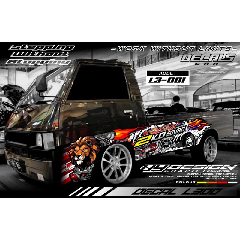 Jual Decal sticker L300 limited edition | decal L300 racing style ...