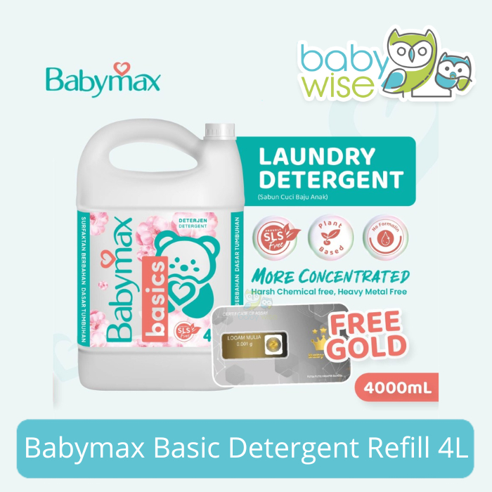 Jual Babymax Basic Detergent Refill 4L - Deterjen Bayi | Shopee Indonesia