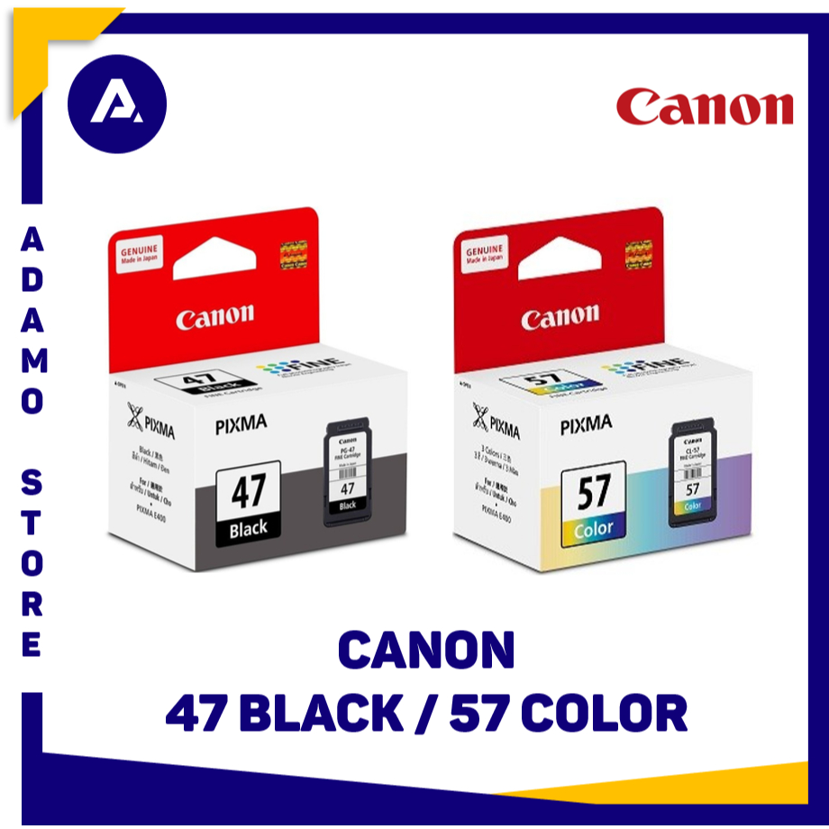 Jual Tinta / Cartridge Canon 47 57 Original Black / Color (PG47 / CL