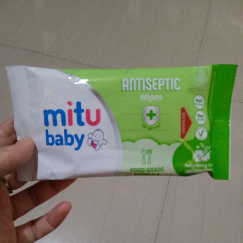 Jual Mitu baby antiseptic wipes isi 10 pc | Shopee Indonesia