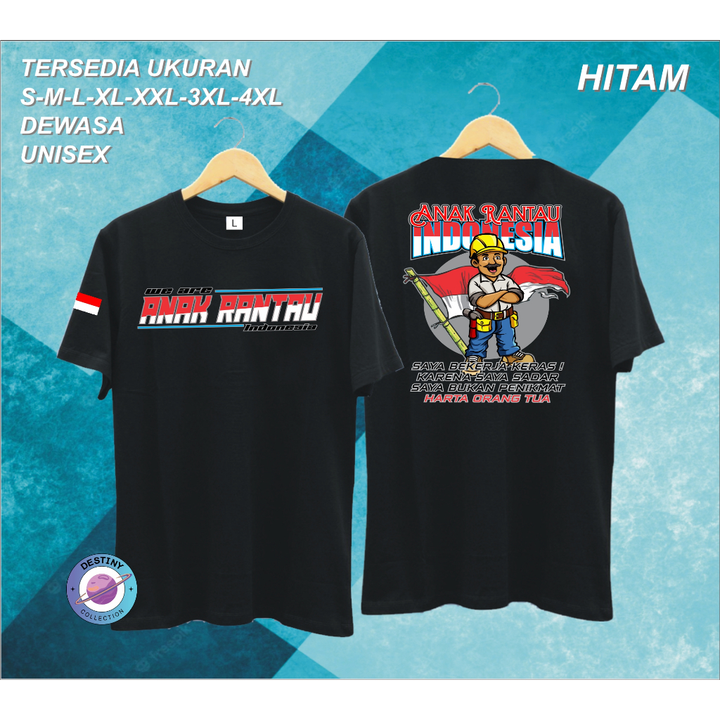Jual ANAK RANTAU PDK Pakain Pria Atasan T-shirt Kaos Gambar dan Kata ...