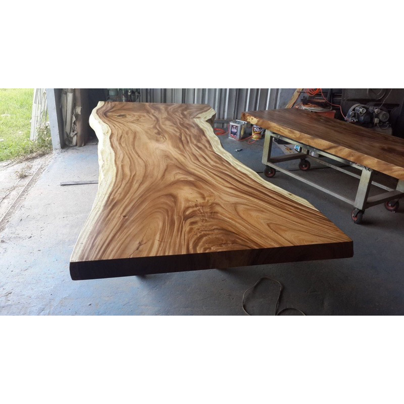 Jual Papan Kayu Trembesi Finishing Kayu Suar Top Table Kayu Trembesi ...