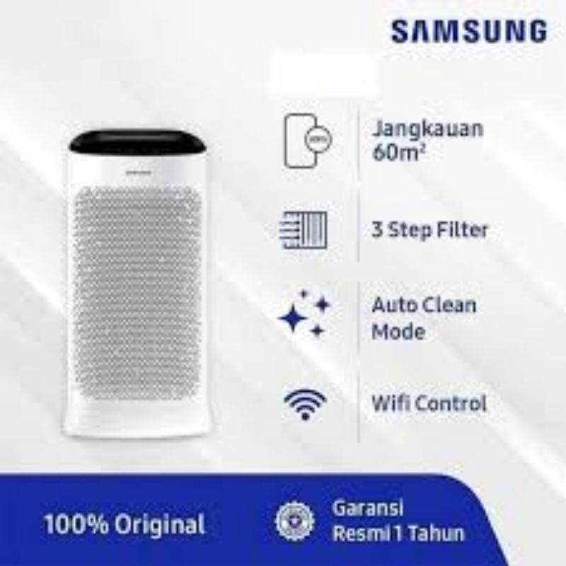 Jual TERMURAH TERLARIS READY SAMSUNG AIR PURIFIER AX60R5080WD AX60 ALAT MESIN PENYARING MENYARING PEMBERSIH MEMBERSIHKAN FILTER UDARA BERSIH DARI ASAP POLUSI KENDARAAN KEBAKARAN KOTORAN DEBU JALANAN B...