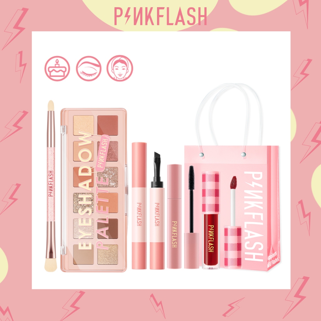 Jual Pinkflash Ohmycolor 1 Anniversary Makeup Beauty Sets The Hottest Makeup Set Eye Birthday