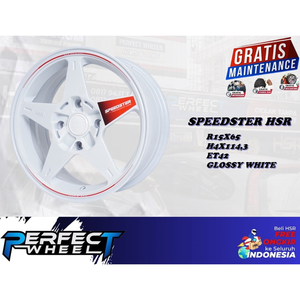 Jual Velg Mobil R15 Hsr Speedster Baut 4X114,3 Xenia Futura - GLOSSY ...
