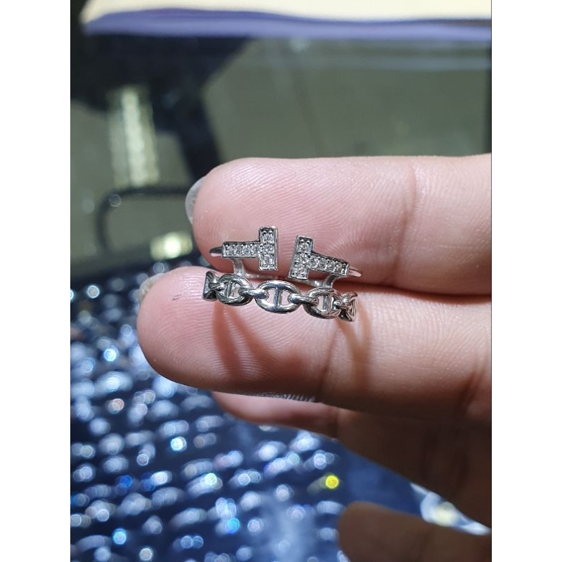 Jual cincin rantai tifni putih | Shopee Indonesia