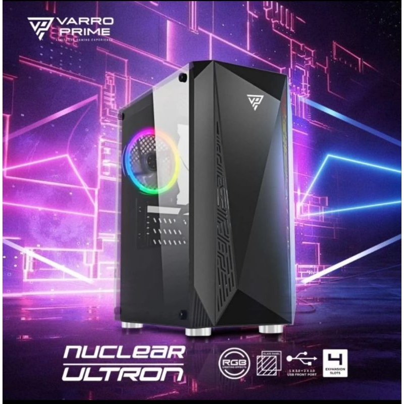 Jual Casing PC Gaming Varro Prime Nuclear Ultron Led RGB Micro-ATX ...