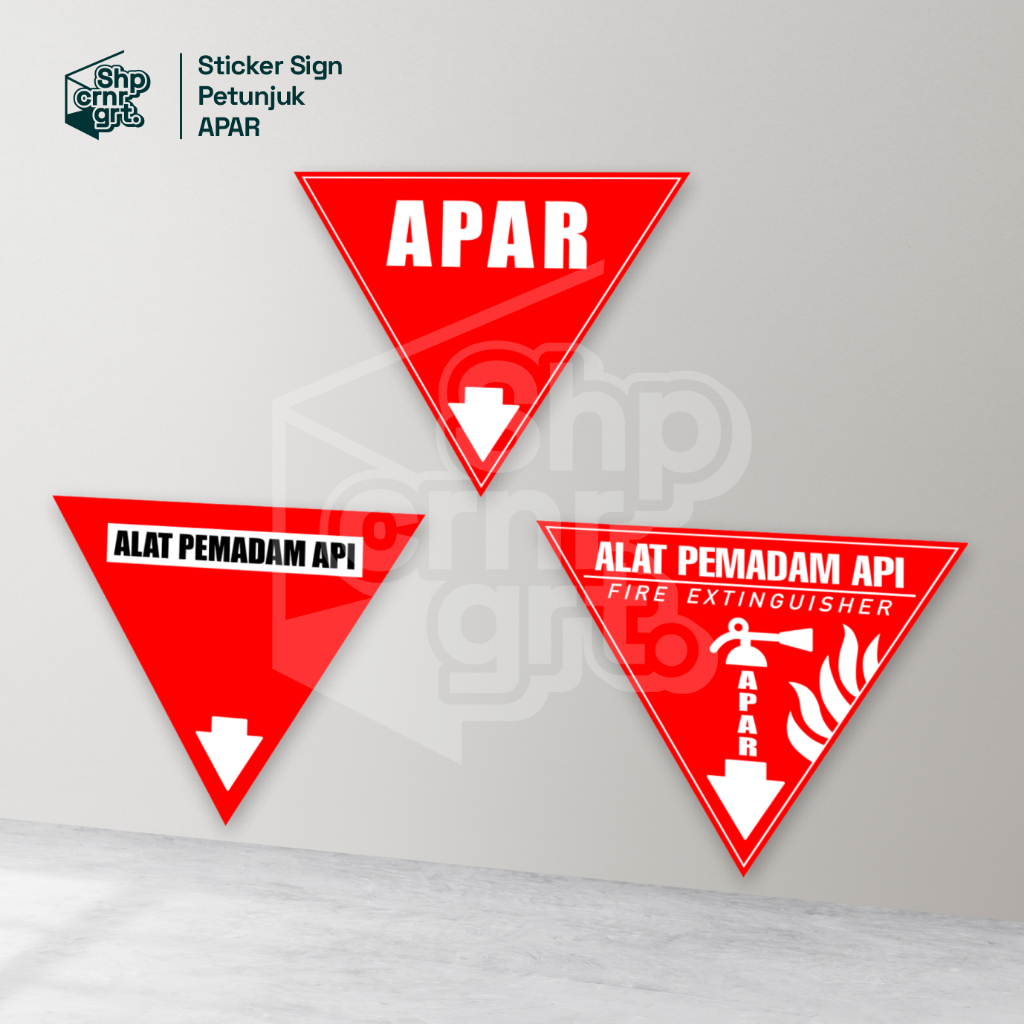 Jual SCG - STIKER LABEL SIGN PETUNJUK APAR ALAT PEMADAM API RINGAN KUAT ...