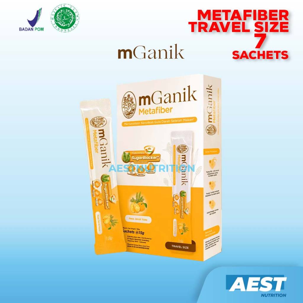 Jual mGanik Metafiber Travel Size 105gr kemasan Box isi 7 Sachets ...