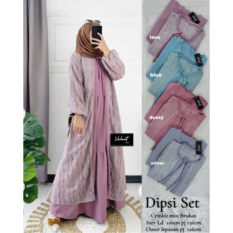Jual DRESS DEWASA DIPSI SET (INER+OUTER) | Shopee Indonesia