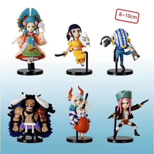 Jual Figure One Piece Kaido Yamato Kozuki Hiyori Izo Killer isi 6 pcs ...