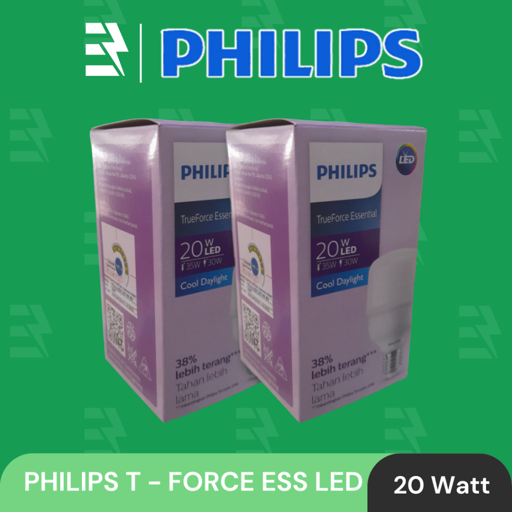 Jual PHILIPS TRUE FORCE ESSENTIAL LAMPU LED JUMBO 20 WATT , 25 WATT ...