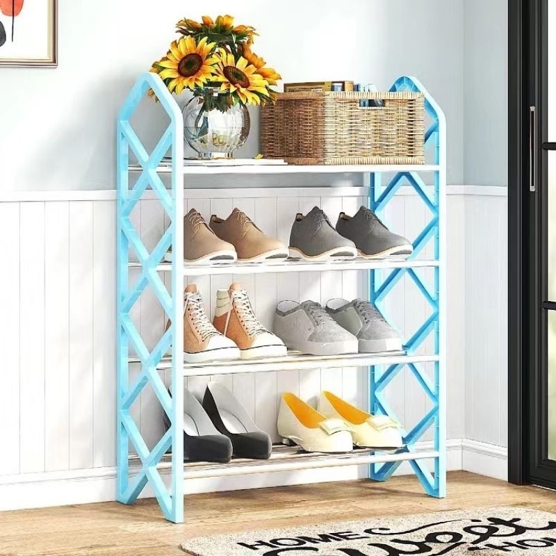 Jual RAK SEPATU 4 SUSUN STAINLESS SHOE RACK RAK TAS SANDAL TEMPAT ...