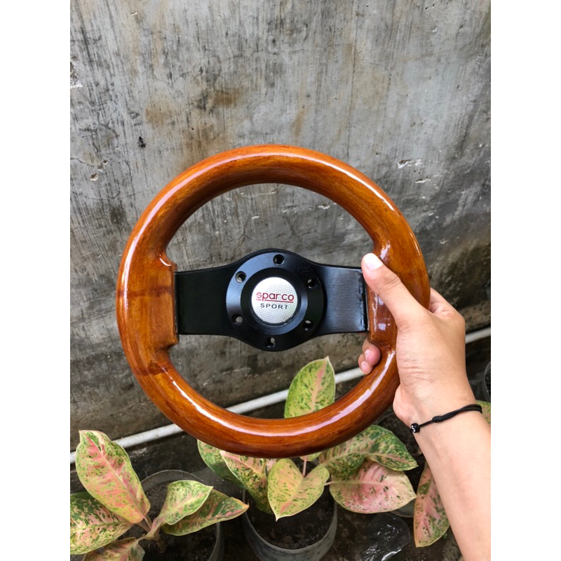 Jual setir mobil racing kayu bestseller model terbaru ring 2 | Shopee ...