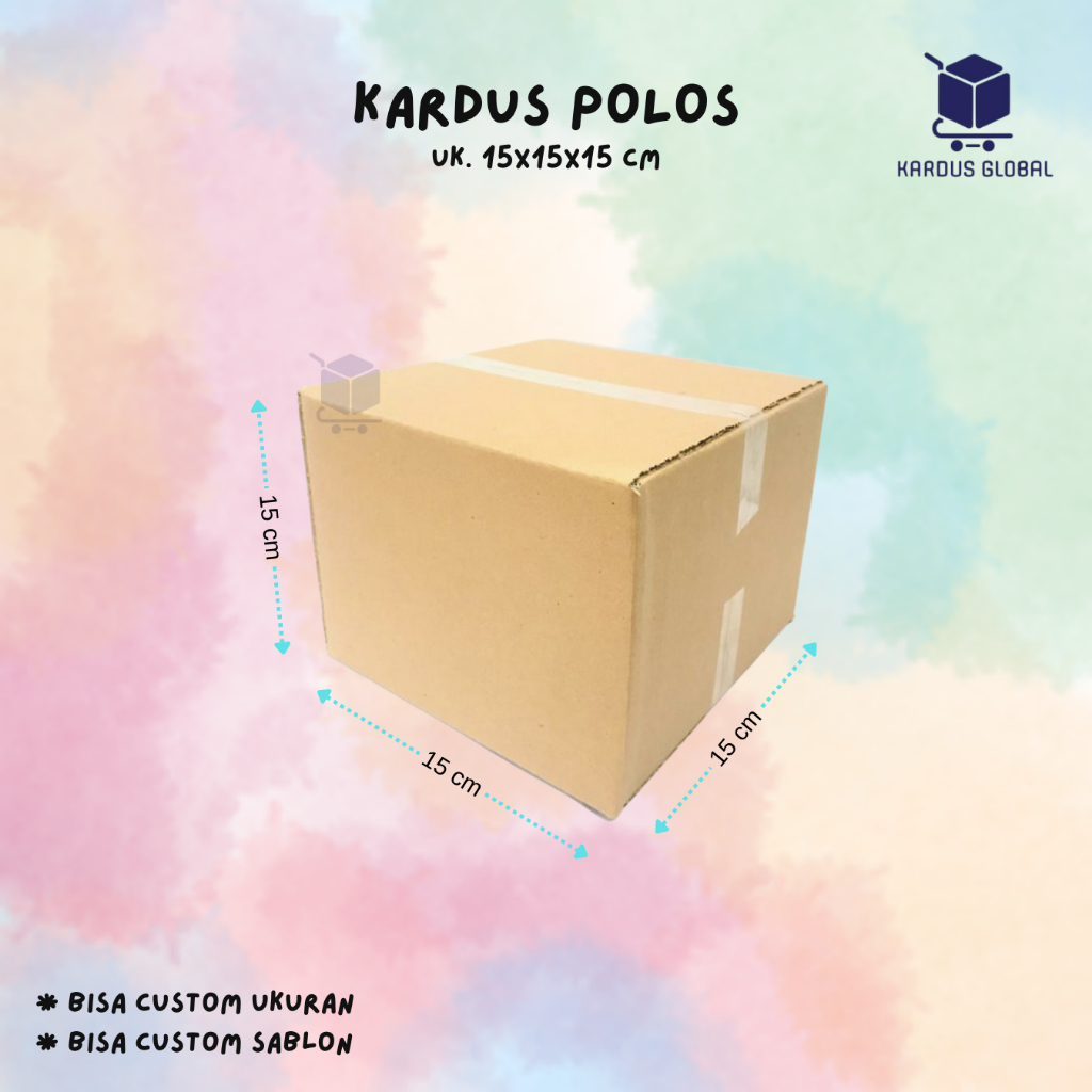 Jual KARDUS BOX POLOS BARU UKURAN 15X15X15 CM | Shopee Indonesia