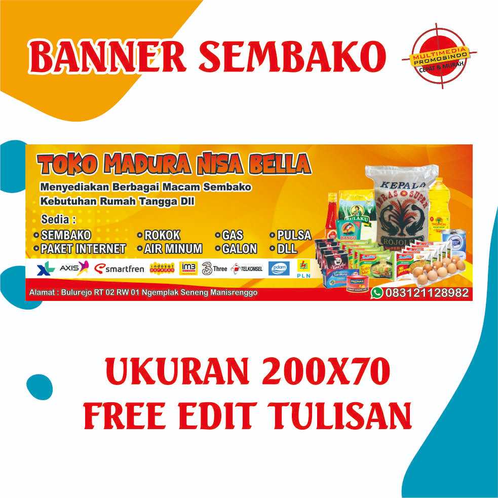 Jual Banner SEMBAKO / Spanduk SEMBAKO / Banner / MMt Custom 1 Hari Jadi ...