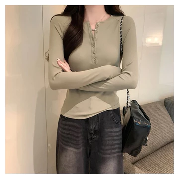 Blouse Korea Rumphia Blouse Rib Katun 55cm