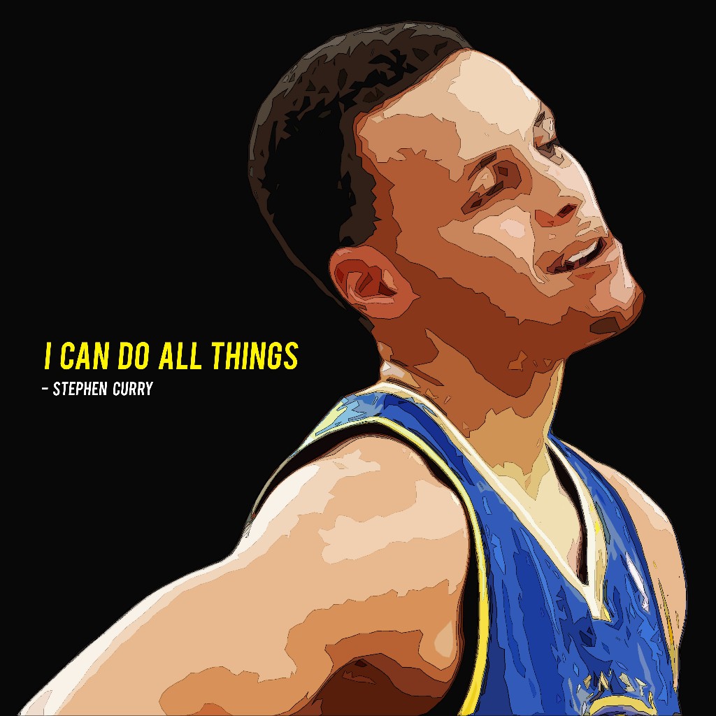 Jual Poster Frame Kayu Stephen Curry I can do | Shopee Indonesia