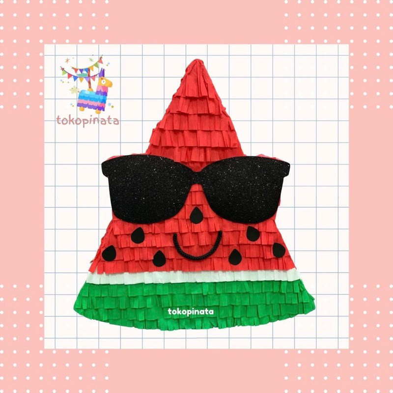 Jual Pinata Pukul Watermelon / Pineapple / Semangka / Nanas / Fruits ...